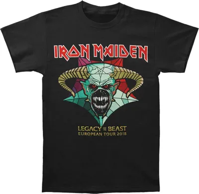 Produktbild von Iron Maiden - T-Shirt für Herren/Damen Uni RO867 (L) (Schwarz)