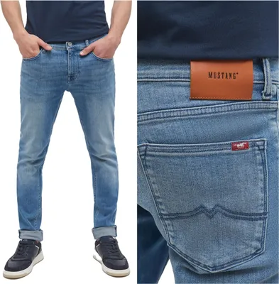Produktbild von MUSTANG, Herren Jeanshosen, Skinny fit, ATLANTA SUPER SKINNY, W34 L32, Blau, Jeans, baggyjeans, buggy
