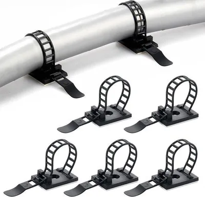 Produktbild von Selbstklebende Kabelhalter - 100 Stück - Kabelhalter - Kabelwinder - Kabelorganisator - Kabelhalter - Selbstklebende Kabelhalter - Kabelhalter für Büro