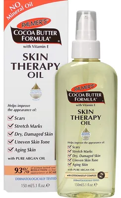 Produktbild von Palmer's Cocoa Butter Formula Cocoa Butter Skin Therapy Oil Rosehip with Vitamin E, Öl, Glättend, Jeder Hauttyp, 150 ml, Mineralöl, Paraben, Phthalate, Vitamin E