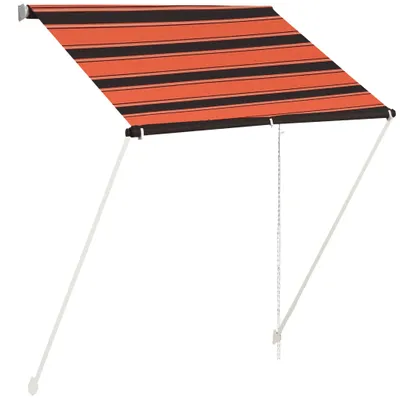 Obrázek produktu pro Zatahovací markýza 150 x 150 cm oranžovo-hnědá