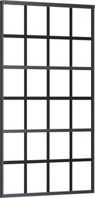 Image de vidaXL Porte coulissante verre ESG et aluminium 102x205 cm noir