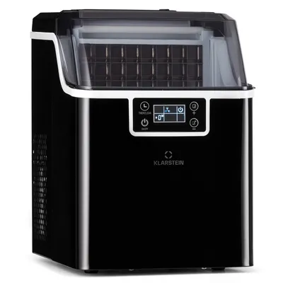 Produktbild von Klarstein Eiswürfelmaschine für Zuhause Camping Gastro, Schnelle Mini Eiswürfelmaschine Klein, Profi Eismaschine für Große Kleine Klare Eiswürfel, Selbstreinigend mit 3,2L Eiswürfelbehälter, 20kg/24h