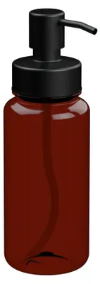 Produktbild von Seifenspender "Deluxe" 0 transparent-braun/schwarz