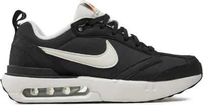 A studio shot of a single Nike Air Max Dawn (GS) sneaker.