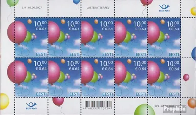Produktbild von Briefmarken Estland 2007 Mi 586Klb Kleinbogen (kompl.Ausg.) postfrisch Kinder