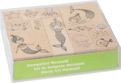 Produktbild von HEYDA 204888678, Stempel-Set für Kinder, Holz, 13 Stück(e)