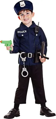 Produktbild von 7-tlg. Polizei Kleinkinderkostüm  96-160 cm