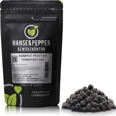 Produktbild von 50g Fermentierter Kampot Pfeffer - ganz