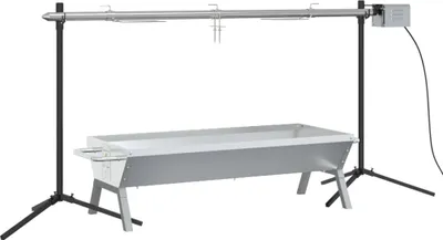 Zdjęcie produktu dla Grill Z Automatycznym Rożnem I Tacką, Stal Nierdzewna Lumarko!