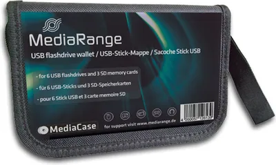 Produktbild von 3x Flashdrive Wallet Tasche für 6 USB Sticks&3 SD Cards