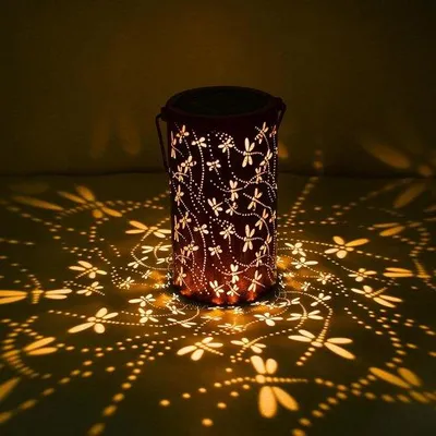 Image de Lanterne solaire en métal, étanche (IP65), pour le jardin et la terrasse