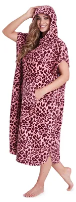 Produktbild von CityComfort Badeponcho Damen und Herren Kapuzenhandtuch, Baumwolle Frottee Surf