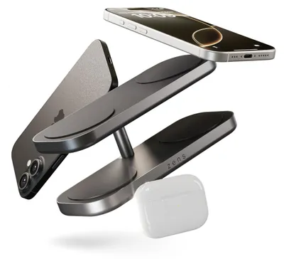 Produktbild von OtterBox Zens Quattro Pro 4 Kopfhörer, Smartphone, Smartwatch Schwarz USB Kabelloses Aufladen Schnellladung Drinnen