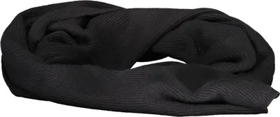Produktbild von Eleganter schwarzer Herrenschal 30x190 cm mit Logo-Applikation