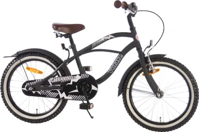 Produktbild von Volare Black Cruiser Kinderfahrrad - Jungen - 18 Zoll - Schwarz - 95 % zusammengebaut