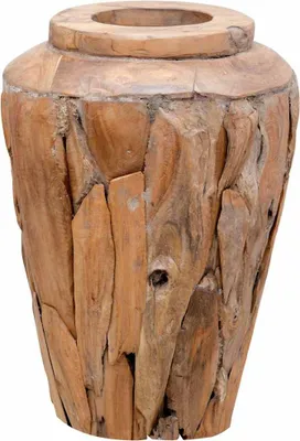 Image de vidaXL Vase décoratif 40 x 60 cm bois massif teck