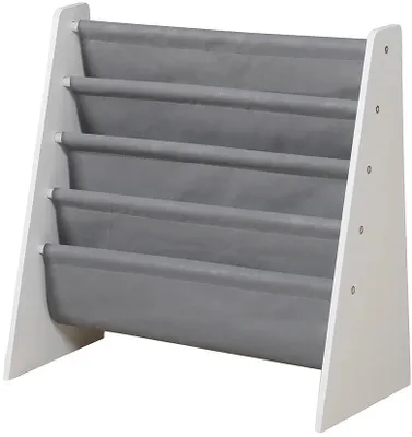 Image de Étagère pour livres et jouets Ginger Home pour enfants - Blanc-gris
