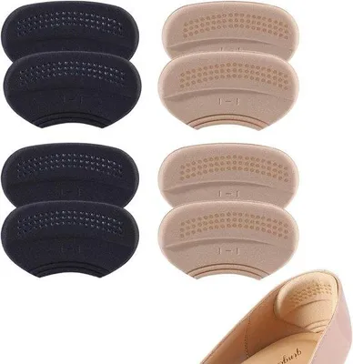 Obrázek produktu pro Gumové vložky do paty – 3 mm a 6 mm, samolepicí – do obuvi – ochrana proti puchýřům a odřeninám – pro ženy i muže – 4 páry