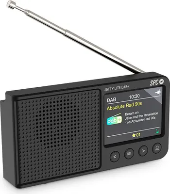 Produktbild von SPC Jetty Lite DAB+ | Tragbares Radio mit DAB+/UKW RDS, 80 Speicherplätze, 2,4" TFT-Farbdisplay, Bluetooth und Kopfhörerbuchse