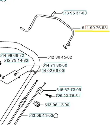 Zdjęcie produktu dla Dźwignia R50S Husqvarna 511907668