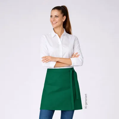 Produktbild von Vorbinder B 80 x L 45 cm, flaschengrün : Flaschengrün : 65% Polyester 35% Baumwolle