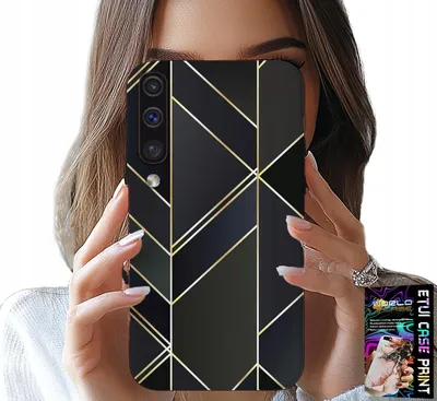 Obrázek produktu pro Pouzdro Pro Samsung A50 / A30S - Zlaté Rámečky, Elegantní Design + Sklo