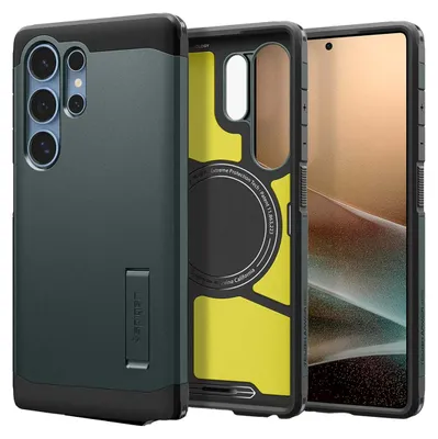 Productafbeelding van Spigen Tough Armor AI (MagFit), Obal, Samsung, Galaxy S25 Ultra, 17,5 cm (6,9 inch), Donkergroen