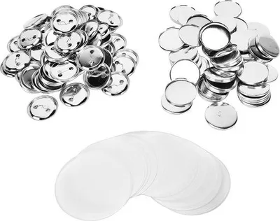 Immagine prodotto di Retro del badge Pulsante trasparente 50 mm - Protezione anticorrosione durevole - Plastica Blik fai da te - Materiale: - Contenuto.