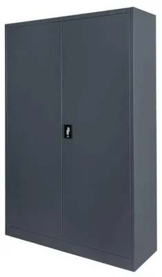 Zdjęcie produktu dla Szafa biurowa metalowa na akta i dokumenty FURVERO W-102 G/G grafitowa 120x40x185 cm skręcana