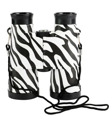 Produktbild von FERNGLAS für Kinder mit Tiermotive Kinderfernglas Binocular Fernrohr 55 (Zebra)