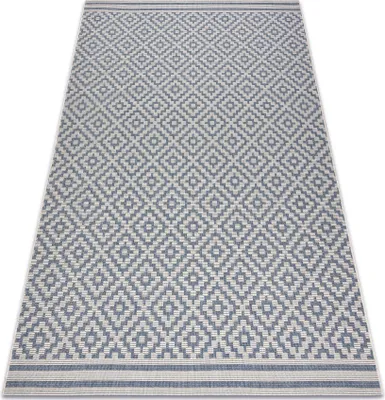 Produktbild von Teppich FLAT 48357/951 SISAL - Quadrate Grau 200x290 cm