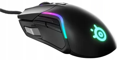 Zdjęcie produktu dla Przewodowa mysz SteelSeries Rival 5 z optycznym czujnikiem, w kolorze czarnym, z podświetleniem LED