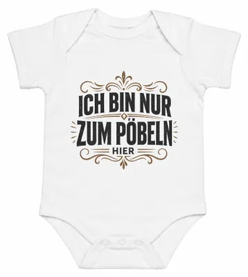 Obrázok produktu pre Som tu len preto, aby som sa bavila. Sarkastické vyjadrenia. Bábätkové body, biela farba, veľkosť 0/3