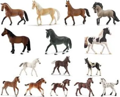Produktbild von Schleich - Tierfiguren - Pferde-Set mit 15 Pferden