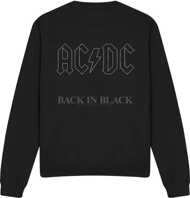 Image de AC/DC - "Back In Black" Sweat-shirt pour homme/femme unie TV11138 (XL) (Noir)