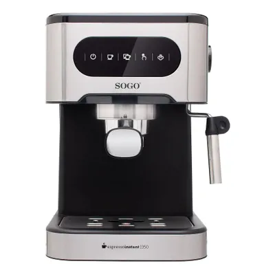 Image de Sogo CAF-SS-5667, Machine à espresso, 1,5 l, 1350 W, Noir, Acier inoxydable