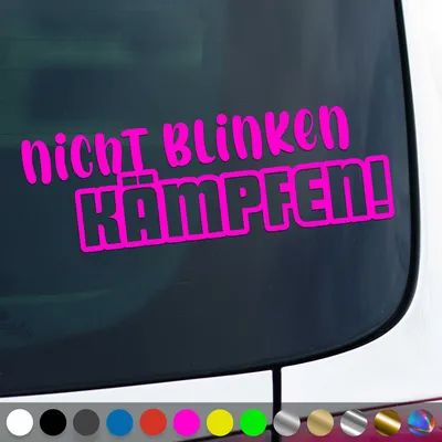 Produktbild von PantherPixel Nicht Blinken Aufkleber Kämpfen Tuning Style Oldschool Sticker Auto Geschenkidee Farbe Neon-Pink