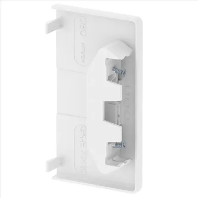 Produktbild von OBO Endstück, 70x130mm, Polyvinylchlorid, reinweiß, RAL 9010, 1 Stk.