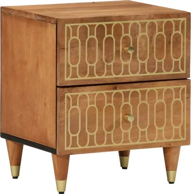 Produktbild von Nachttisch 40x33x46 cm Massivholz Mango