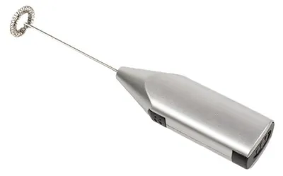 Produktbild von 1 Stück elektrischer Handmilchbesen aus Edelstahl, Silber