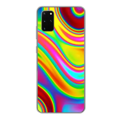 Produktbild von MuchoWow® Handyhülle Schutzhülle Hülle für Samsung Galaxy S20 Plus Kunst - Wellen - Farben - Psychedelisch Silikon Softcase Handy Hülle - Hartschale
