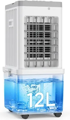 Imagen del producto de Climatizador evaporativo Vnugpoa 12 l 70 W 3 en 1 3 velocidades 120° 3 cartuchos