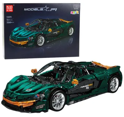 Produktbild von Lean Bauklötze Sportwagen Grün 1:8 P1 3268El