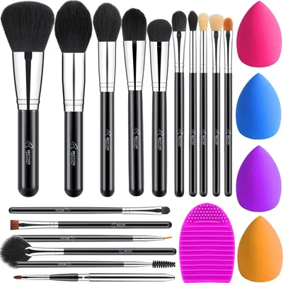 Immagine prodotto di Set Pennelli Trucco 16 Pezzi con Spugne - Bestope Makeup