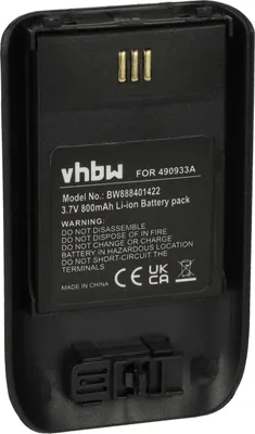 Produktbild von vhbw Akku Ersatz für Ascom 490933A, 660497 für schnurlos Festnetz Telefon (800 mAh, 3,7 V, Li-Ion) Schwarz