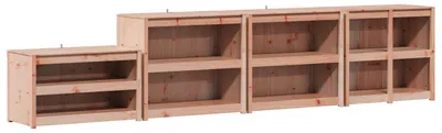 Obrázek produktu pro vidaXL Venkovní kuchyňský skříňka MEPPEL, 4 kusy, bílá, masivní borové dřevo