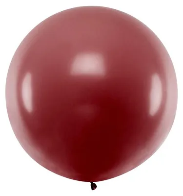 Produktbild von Runder Riesenballon 1m, Pastel Burgundy
