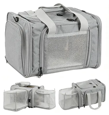 Immagine prodotto di Trasportino portatile per gatti con funzione di sicurezza