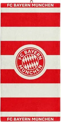 Produktbild von FC Bayern Handtuch gestreift rot/weiß